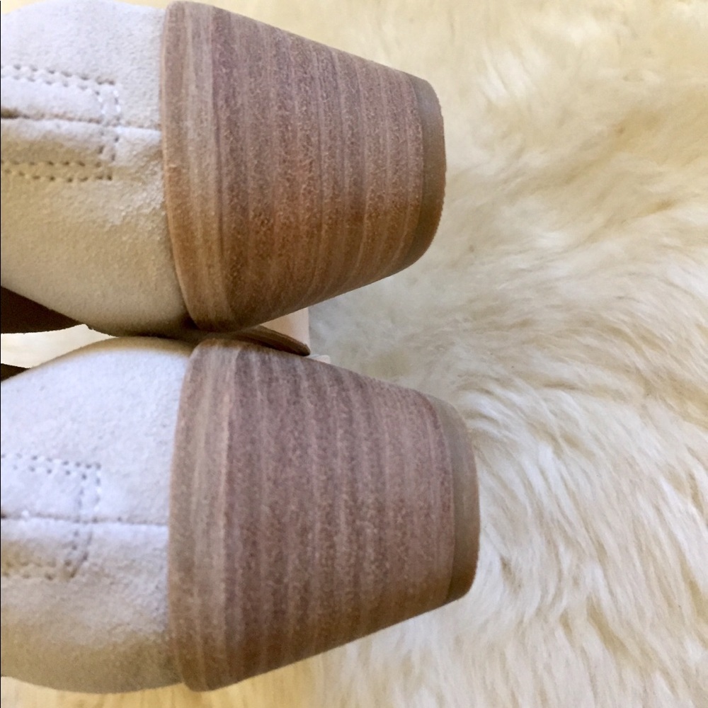 Joie Adria Slouchy Suede Ankle Booties In Latte - Picture 6 of 8